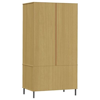 Armadio con gambe in metallo Grigio 90x55x172,5 cm Legno OSLO