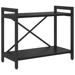 vidaXL Hyllsystem 60 x 30 x 50 cm Konstruerat tr&auml; Svart Ek