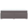 vidaXL Ramsäng med madrass grå 80x200 cm konstläder