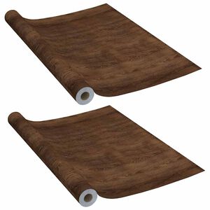 vidaXL D&ouml;rrfolie 2 st m&ouml;rk ek 210x90 cm PVC