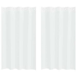 vidaXL Voile Gardin 2 st Vit 175 x 140 cm Polyester