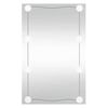 vidaXL V&auml;ggspegel med LED-belysning 40x60 cm glas rektangul&auml;r