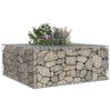 vidaXL Gabion upph&ouml;jd s&auml;ng Silver 100 x 100 x 40 cm Galvaniserat St&aring;l