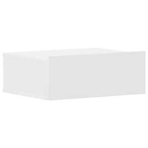 vidaXL Sv&auml;vande s&auml;ngbord vit 40x30x15 cm konstruerat tr&auml;