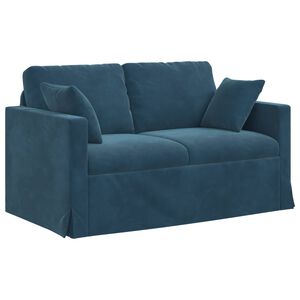 vidaXL Soffa Bl&aring; 138 x 78 x 80 cm Sammet