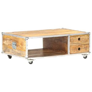 vidaXL Soffbord 89x59x33 cm massivt grovt mangotr&auml;