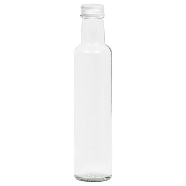 vidaXL Glasflaskor sm&aring; 260 ml med skruvkork 20 st