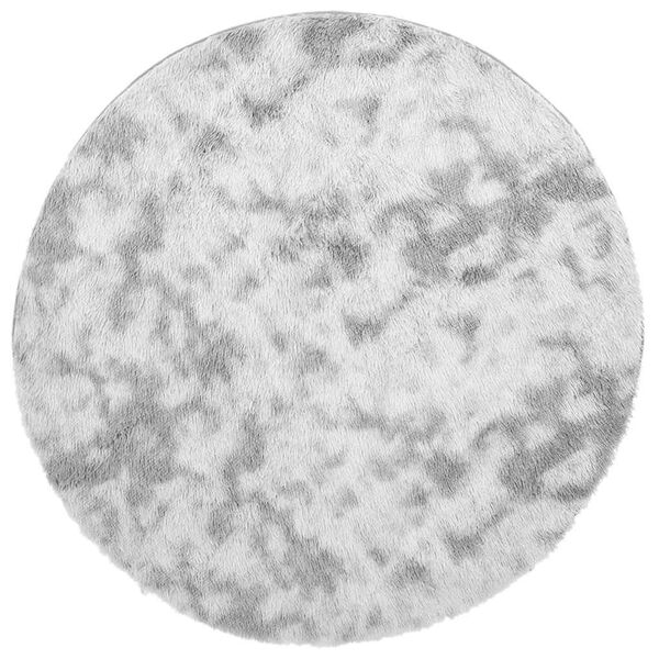 vidaXL Ryamatta med l&aring;ng lugg NAVARRA silvergr&aring; 240x240 cm polyester