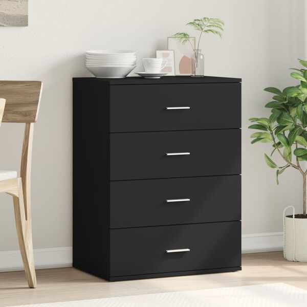 vidaXL Sk&auml;nk svart 60x39x80 cm konstruerat tr&auml;