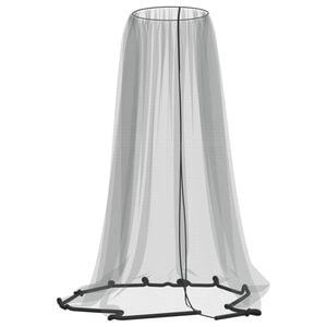 vidaXL Myggn&auml;t f&ouml;r paraply 220 mesh svart &Phi;300x230 cm