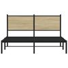 vidaXL S&auml;ngram utan madrass metall sonoma-ek 150x200 cm