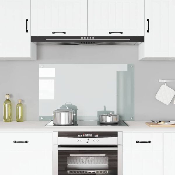 vidaXL Stänkskydd transparent 100x60 cm härdat glas