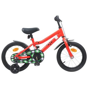 vidaXL Barncykel 12 Tum f&ouml;r 2-4 &aring;ringar R&ouml;d