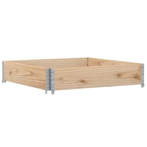 vidaXL Odlingsl&aring;da 100x100 cm massiv furu