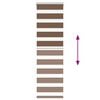 vidaXL Rullgardin zebra brun 50x100 cm tyg bredd 45,9 cm polyester