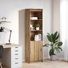 vidaXL Highboard hantverksm&auml;ssig ek 50x35x180 cm konstruerat tr&auml;