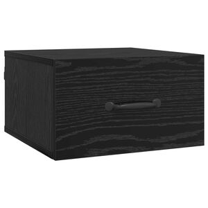 vidaXL Nattduksbord Svart Ek 35 x 35 x 20 cm Konstruerat tr&auml;
