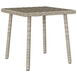 vidaXL Soffbord f&ouml;r tr&auml;dg&aring;rden rektangul&auml;rt ljusgr&aring; 40x40x37 cm