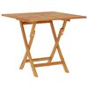 vidaXL Hopf&auml;llbart tr&auml;dg&aring;rdsbord Naturlig 90 x 90 x 75 cm