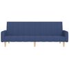 vidaXL B&auml;ddsoffa 2-sits med fotpall bl&aring; tyg