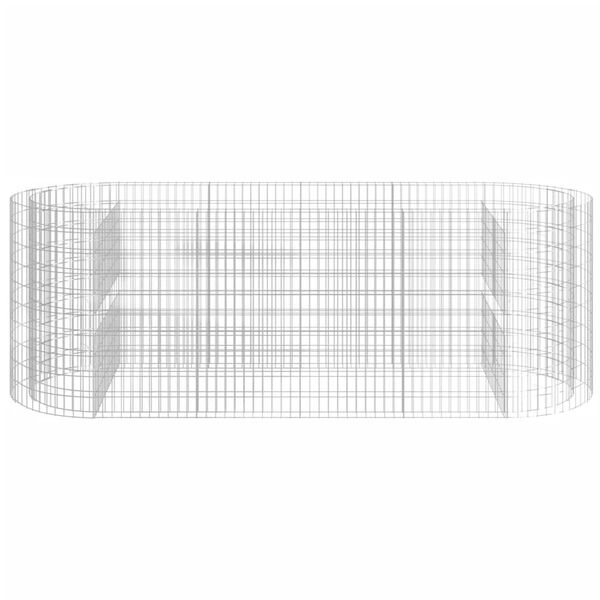 vidaXL Planteringsgabion galvaniserat järn 300x100x100 cm
