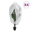 vidaXL Fiberdukar med blixtl&aring;s 4 st 70 g/m&sup2; 3,93x3,5 m