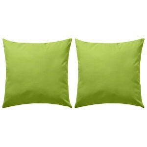 vidaXL Prydnadskuddar f&ouml;r tr&auml;dg&aring;rden 2 st 45x45 cm &auml;ppelgr&ouml;n