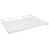 vidaXL Duschkar med prickar vit 80x100x4 cm ABS