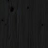 vidaXL S&auml;ngram svart 140x190 cm massivt tr&auml;