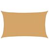 vidaXL Solsegel 160 g/m&sup2; rektangul&auml;r sand 5x8 m HDPE