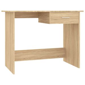 vidaXL Skrivbord sonoma-ek 100x50x76 cm konstruerat tr&auml;
