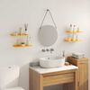 vidaXL Flytande hylla 4 pcs Senapsgul 40 x 18 x 2,5 cm St&aring;l