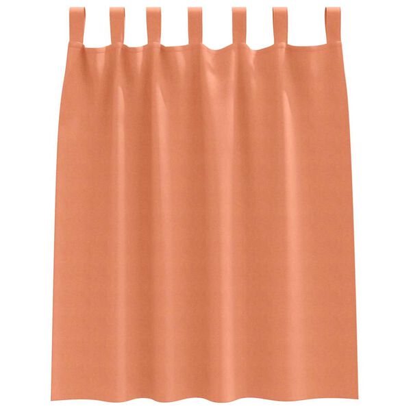 vidaXL M&ouml;rkl&auml;ggningsgardiner med Ringar 2 pcs Terracotta 140 x 140 cm