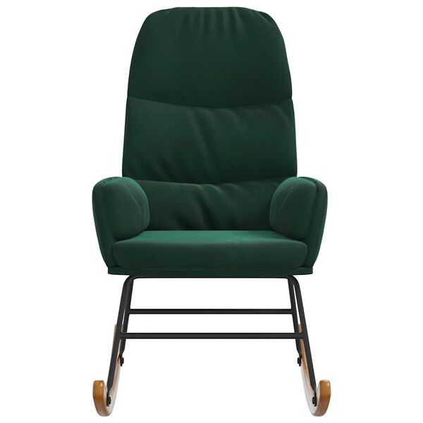 vidaXL Matstol m&ouml;rkgr&ouml;n sammet