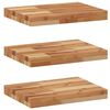 vidaXL Sv&auml;vande hyllor 3 st 40x30x4 cm behandlat massivt akaciatr&auml;