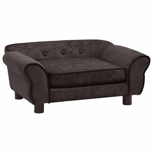 vidaXL Hundsoffa brun 72x45x30 cm plysch