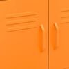 vidaXL Förvaringsskåp orange 60x35x56 cm stål
