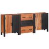 vidaXL Sideboard med l&aring;da 3 pcs Brun 55 x 30 x 75 cm Massivt Akaciatr&auml;