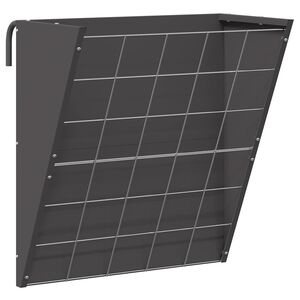 vidaXL H&auml;ngande H&ouml;utfodrare Svart 61 x 33 x 66 cm 5 kg Kallvalsat St&aring;l