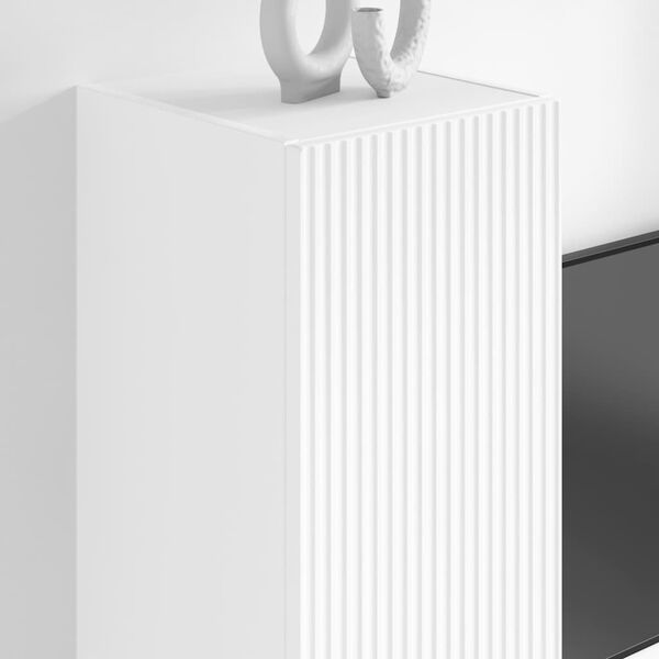 vidaXL TV V&auml;gghylla V&auml;ggmonterad Vit 30 x 31 x 100 cm Konstruerat tr&auml;