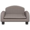 vidaXL Barnsoffa taupe 50x40x30 cm tyg