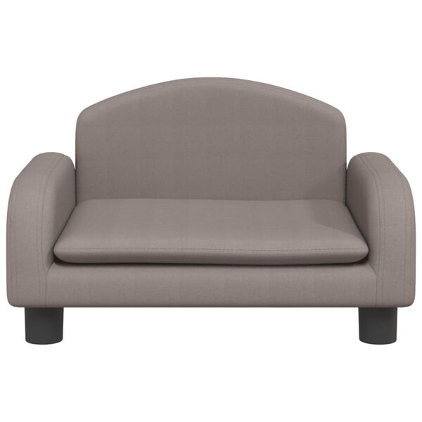 vidaXL Barnsoffa taupe 50x40x30 cm tyg