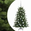 vidaXL Konstgjord julgran med julkulor 120 cm 150 LED-lampor Varmvit