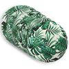 vidaXL Kudd&ouml;verdrag 6 st HEERLEN Bladm&ouml;nster &Oslash; 60 cm Polyester