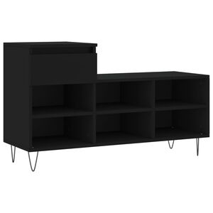 vidaXL Skosk&aring;p svart 102x36x60 cm konstruerat tr&auml;