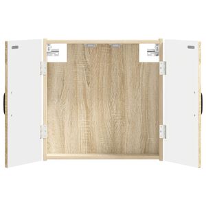 vidaXL Darttavla Sk&aring;p UTRECHT Sonoma-ek 52,5 x 10,5 x 53,5 cm