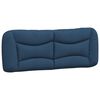 vidaXL Bed Frame without Mattress "Hvar" Blue 140x200 cm Fabric