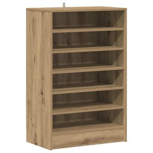 vidaXL Skosk&aring;p artisan ek 60x35x92 cm konstruerat tr&auml;