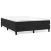 vidaXL Boxspring-s&auml;ngram svart 140x200 cm sammet