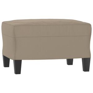 vidaXL Fotpall brun 60x50x41 cm mikrofibertyg